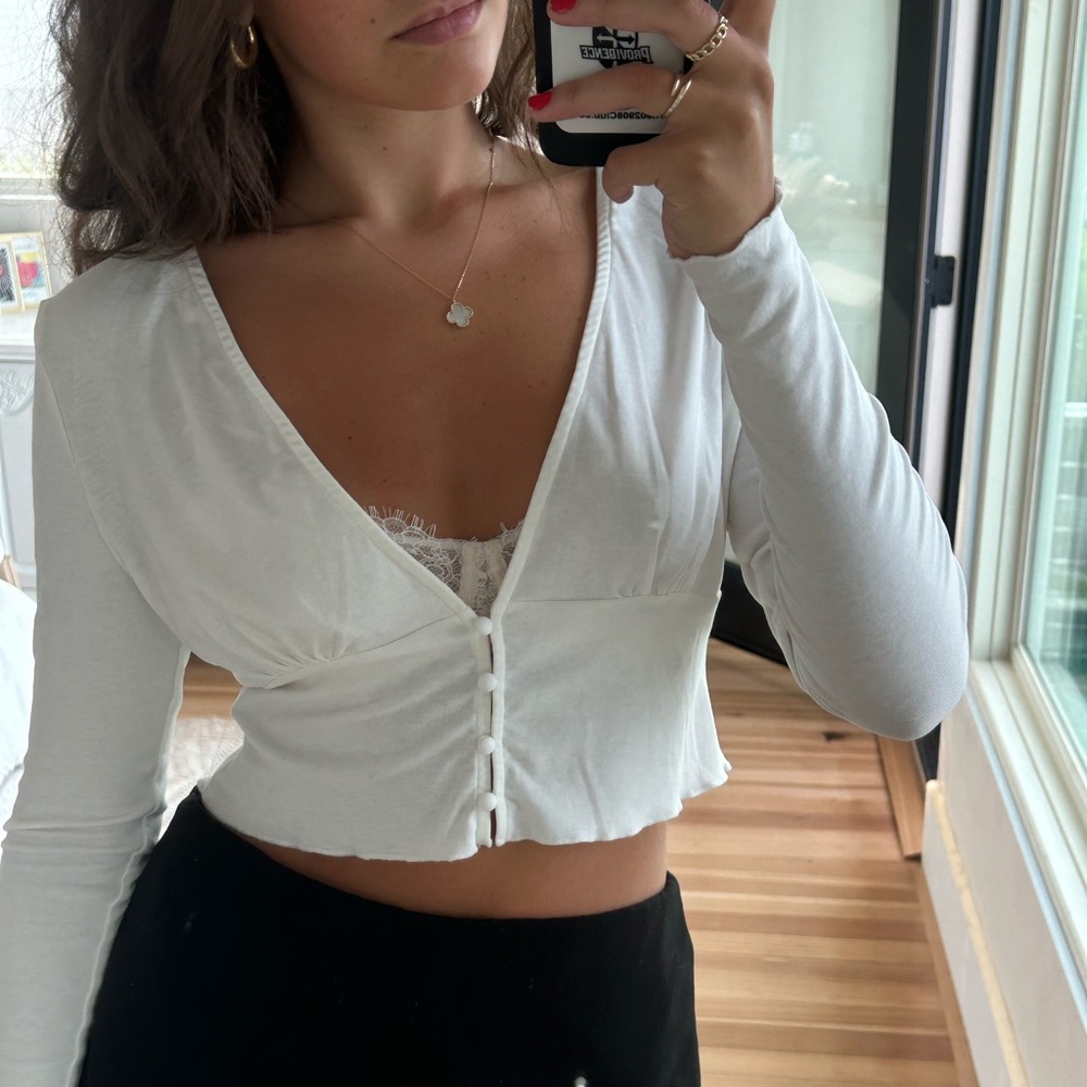 Princess polly Angelo white long sleeve